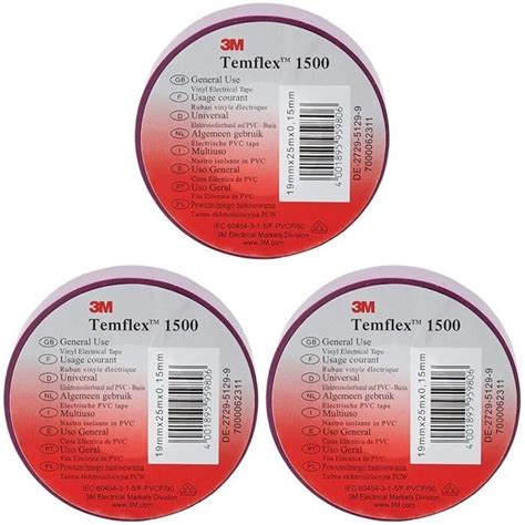 M Tvio Temflex Ruban Isolant Lectrique En Vinyle Mm X