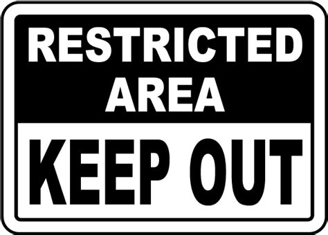 Restricted Area Keep Out Sign - Get 10% Off Now