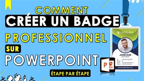 Concevoir Un Badge Professionnel En 15 Min Avec PowerPoint FORMATION