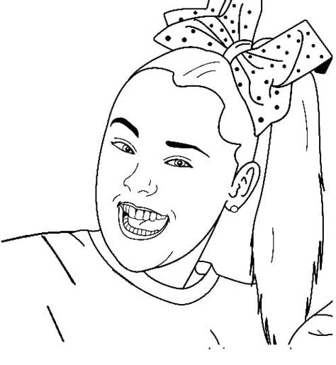 Dibujos De Jojo Siwa Sonriendo Para Colorear Para Colorear Pintar E