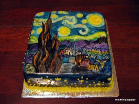 Van Gogh Cake Art Food Artists Painted Cakes