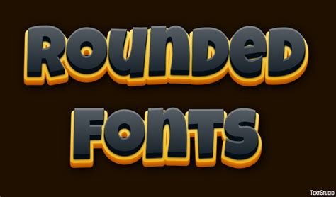 Rounded Fonts Text Effect and Logo Design Font