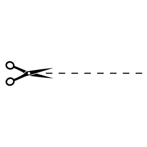 Scissors Dotted Line