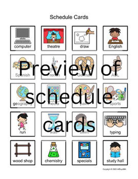 Editable Visual Schedule for Autism With Daily Classroom Transitions ...