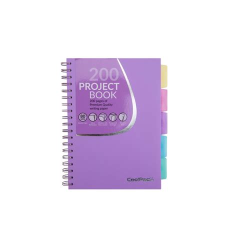 Cuaderno De Espiral A5 Morado Pastel