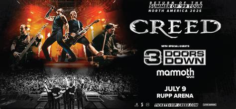 Creed Summer Of 99 Tour Central Bank Center