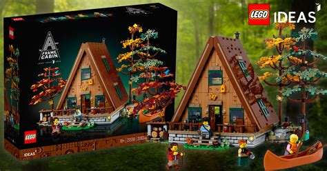 Brickfinder LEGO Ideas A Frame Cabin 21338 Revealed