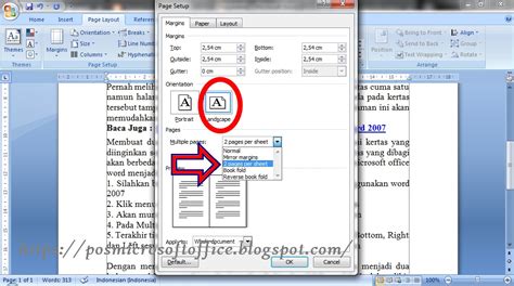 Cara Membuat Halaman Menjadi Dua Bagian Pada Ms Word