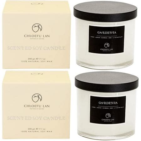 Gardenia Scented Candles, Highly Scented, 7.1oz|45 Hour Long Burning ...