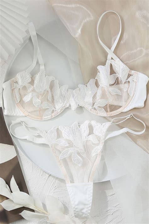 Floral Elegant Purple Lingerie Set