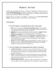 Module Pre Task Ocdol Bsmt A Docx Module Pre Task Diseases