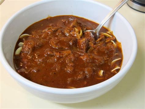 German Goulash Soup Gulaschsuppe In A Slow Cooker Recipe Slow Cooker Recipes Goulash Soup