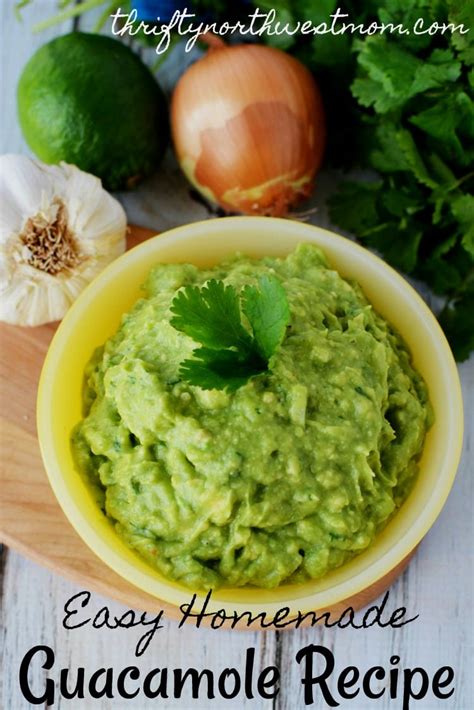 Quick And Easy Guacamole Recipe Fresh Delicious Thrifty NW Mom