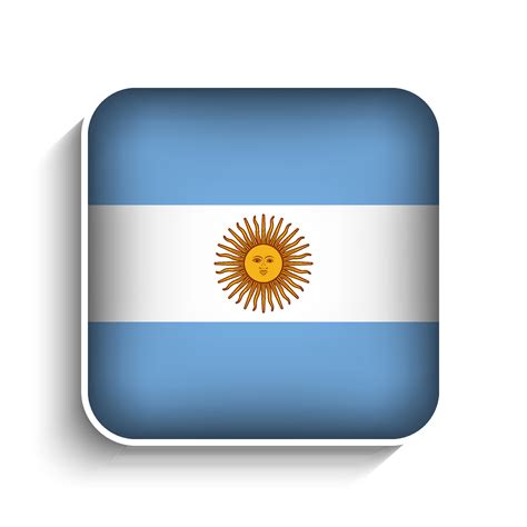 Vector Square Argentina Flag Icon 34826470 Vector Art at Vecteezy