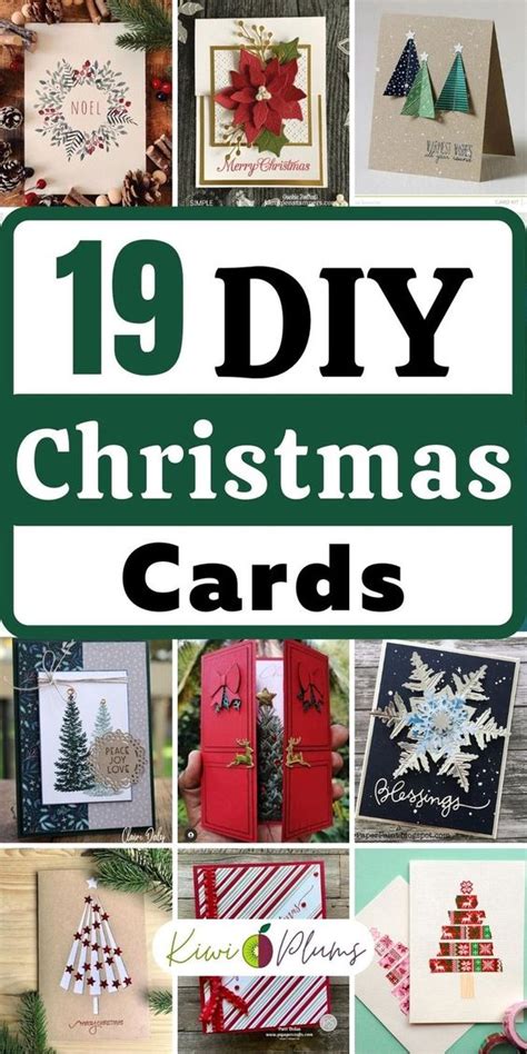 19 Best DIY Christmas Cards - Kiwi & Plums