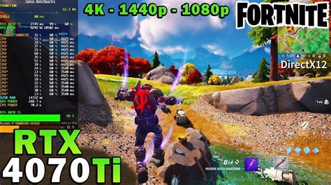 Fortnite Full Match RTX 4070 Ti R7 5800X3D Performance