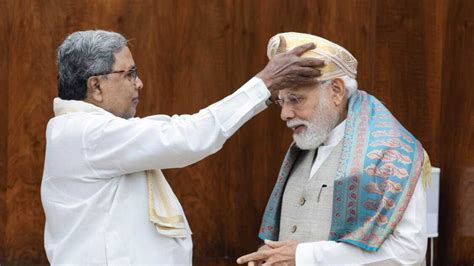 Siddaramaiah Meets Pm Modi