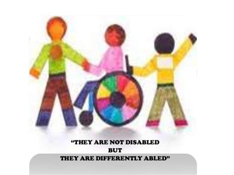 differently abled