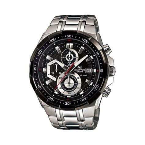 Casio Men S Edifice Water Resistant Chronograph Watch Efr 539d 1a 50 Mm Silver On Onbuy