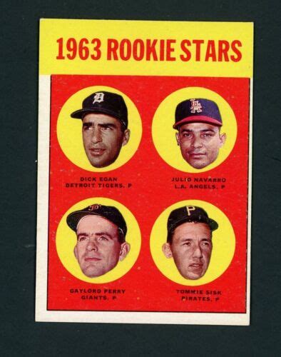 1963 TOPPS 169 GAYLORD PERRY ROOKIE EX EXMT EBay