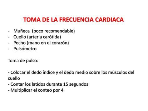 Ppt Frecuencia Cardiaca Número De Contracciones Del Corazón En Un Minuto Se Utiliza Para