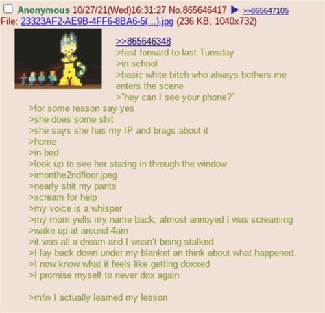 Anon Learns His Lesson R Greentext