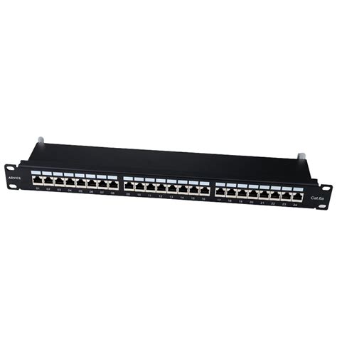 Cat6a Patch Panel Sftp 24 Ports Iu 19inch Bolein