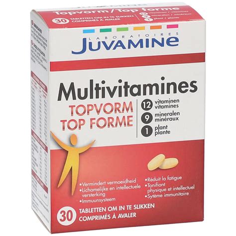 JUVAMINE Top Forme Multivitamines 30 Pc S Redcare Pharmacie