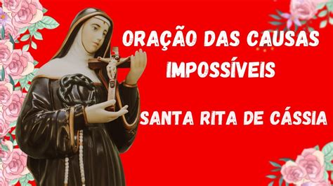 Ora O Poderosa Das Causas Imposs Veis Santa Rita De C Ssia Santa