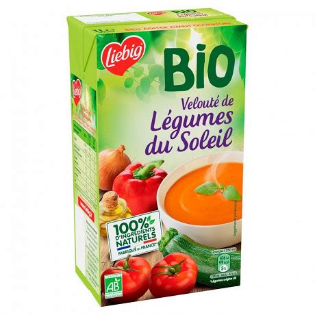 Liebig bio velouté de légumes du soleil 1030g