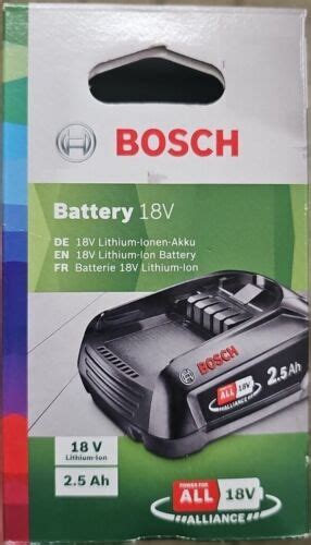 Bosch PBA 18V 2 5Ah W B Lithium Ionen Akkupack Neuware 3165140821629 EBay