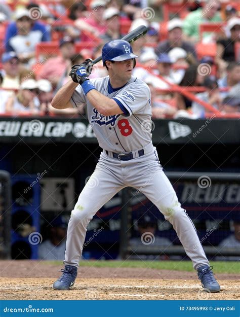 Mark Grudzielanek Los Angeles Dodgers Editorial Stock Photo Image Of