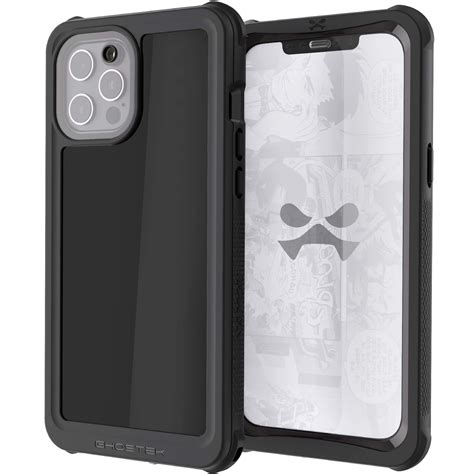 Black Iphone 12 Pro Max Protective Case Waterproof Punkcase