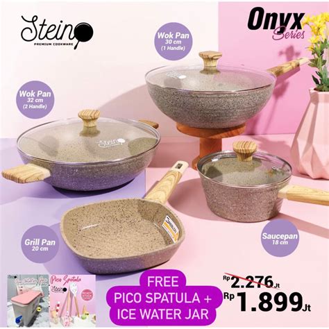 Jual VOUCHER 50rb 6X BONUS Steincookware Stein Paket Onyx Shopee