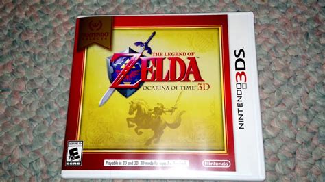 The Legend Of Zelda Ocarina Of Time 3d Nintendo Selects Unboxing Youtube