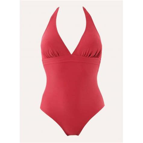 Maillot De Bain Une Pi Ce Rouge Janine Robin Lemon Curve