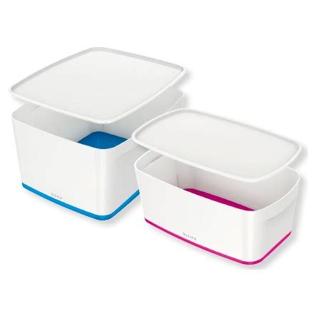 Leitz Mybox Stackable Storage Boxes With Lids