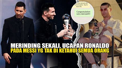 Respect Fantastic Salutnya Ronaldo Kirim Ucapan Berharga Saat Messi