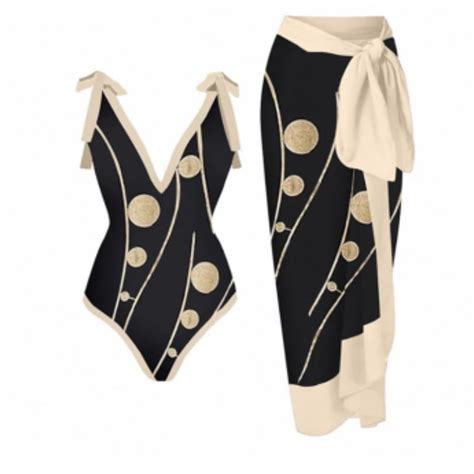 Generic 2025 One Piece Bikini Suit Swimsuit Women S Sexy Lacing Long Skirt Bikini Three Piece