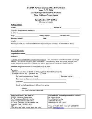 Fillable Online Engr Psu The Registration Form In Adobe Acrobat Pdf