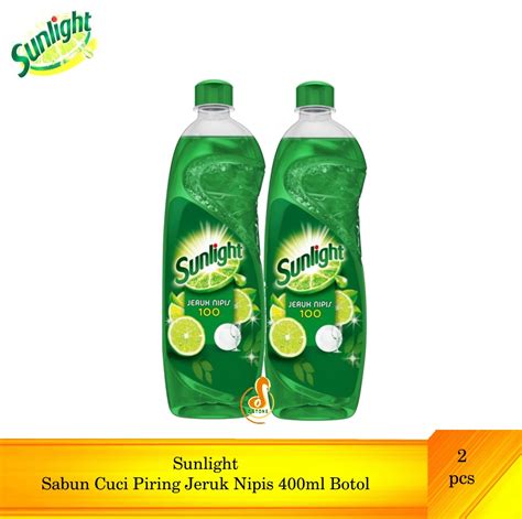 Sunlight Sabun Cuci Piring Jeruk Nipis Ml Botol Pcs Lazada