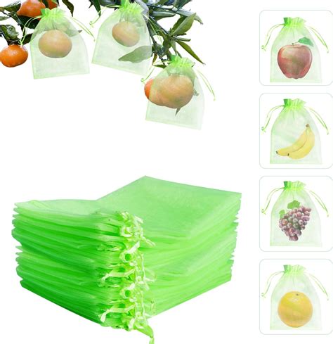 Amazon Fruit Protection Bags 6 9 Green Fruit Netting Bags With