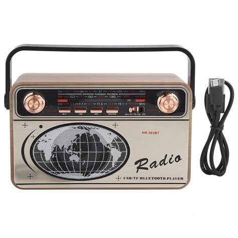 FM AM SW 3Band Radio Portable USB Charging Bluetooth Radio For U Disk