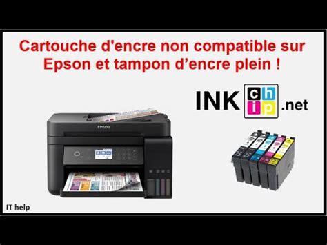 Cartouche D Encre Non Compatible Sur Epson Et Tampon Encre Plein