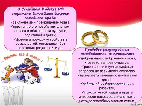 Семейный Кодекс как основной акт, регулирующий семейные правоотношения ...