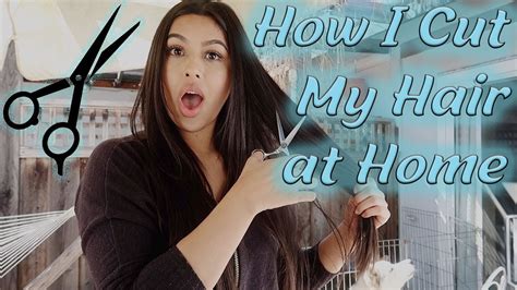 How I Cut My Hair At Home Youtube