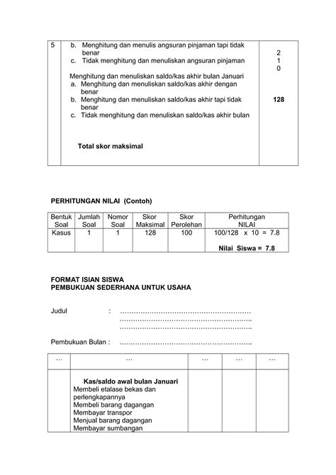 Contoh Format Pembukuan Sederhana Pdf