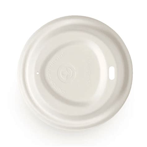 BioPak BCL PULP W V Mm Plant Fibre Hot Cup Lid Industry Kitchens