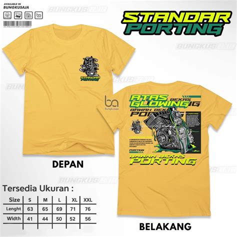 Jual Kaos Racing Carburetor Atas Glowing Bawah Bekas Porting Baju