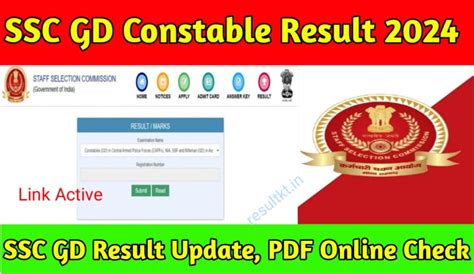 Ssc Gd Constable Result 2024 Pdf Online Check एसएससी जीडी कांस्टेबल